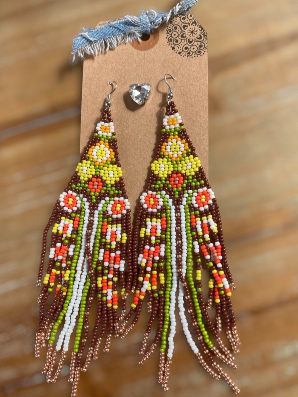🌸Boho Seed Beaded Hand Made Earrings - Picture 1 of 6